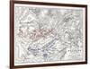 Battle of Waterloo, 18th June 1815, Sheet 1st-Alexander Keith Johnston-Framed Giclee Print