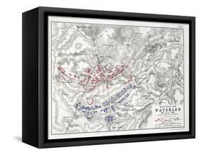 Battle of Waterloo, 18th June 1815, Sheet 1st-Alexander Keith Johnston-Framed Stretched Canvas
