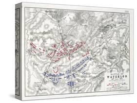 Battle of Waterloo, 18th June 1815, Sheet 1st-Alexander Keith Johnston-Stretched Canvas