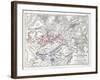 Battle of Waterloo, 18th June 1815, Sheet 1st-Alexander Keith Johnston-Framed Giclee Print