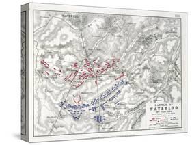 Battle of Waterloo, 18th June 1815, Sheet 1st-Alexander Keith Johnston-Stretched Canvas