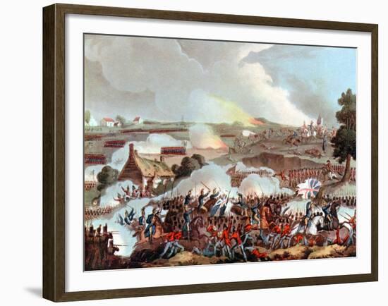 Battle of Waterloo, Belgium, 1815-William Heath-Framed Giclee Print