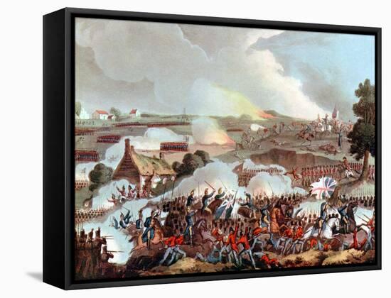 Battle of Waterloo, Belgium, 1815-William Heath-Framed Stretched Canvas