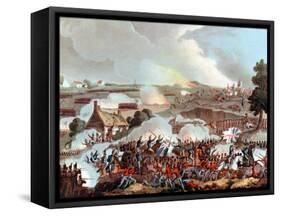 Battle of Waterloo, Belgium, 1815-William Heath-Framed Stretched Canvas