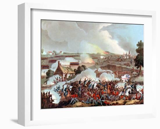 Battle of Waterloo, Belgium, 1815-William Heath-Framed Giclee Print
