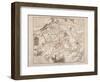 Battle of Waterloo, Map of the Battlefield, Engraved by Jacowick, 1816-Willem Benjamin Craan-Framed Giclee Print