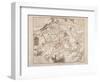 Battle of Waterloo, Map of the Battlefield, Engraved by Jacowick, 1816-Willem Benjamin Craan-Framed Giclee Print