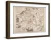 Battle of Waterloo, Map of the Battlefield, Engraved by Jacowick, 1816-Willem Benjamin Craan-Framed Giclee Print