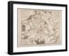 Battle of Waterloo, Map of the Battlefield, Engraved by Jacowick, 1816-Willem Benjamin Craan-Framed Giclee Print