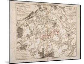 Battle of Waterloo, Map of the Battlefield, Engraved by Jacowick, 1816-Willem Benjamin Craan-Mounted Giclee Print