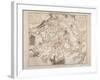 Battle of Waterloo, Map of the Battlefield, Engraved by Jacowick, 1816-Willem Benjamin Craan-Framed Giclee Print