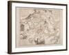Battle of Waterloo, Map of the Battlefield, Engraved by Jacowick, 1816-Willem Benjamin Craan-Framed Giclee Print
