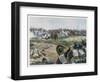 Battle of Waterloo Opposing Cavalry About to Meet-H. Chartier-Framed Photographic Print