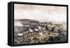 Battle of Waterloo-Felix Philippoteaux-Framed Stretched Canvas