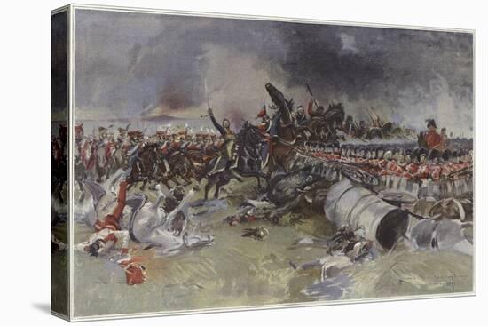 Battle of Waterloo-Francois Flameng-Stretched Canvas