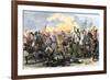 Battle of Waxhaw, South Carolina during the American Revolutionary War, May 29, 1780-null-Framed Giclee Print