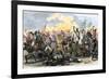 Battle of Waxhaw, South Carolina during the American Revolutionary War, May 29, 1780-null-Framed Giclee Print