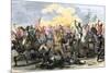 Battle of Waxhaw, South Carolina during the American Revolutionary War, May 29, 1780-null-Mounted Giclee Print