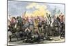 Battle of Waxhaw, South Carolina during the American Revolutionary War, May 29, 1780-null-Mounted Giclee Print