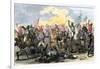 Battle of Waxhaw, South Carolina during the American Revolutionary War, May 29, 1780-null-Framed Giclee Print