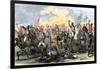 Battle of Waxhaw, South Carolina during the American Revolutionary War, May 29, 1780-null-Framed Giclee Print