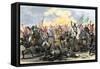 Battle of Waxhaw, South Carolina during the American Revolutionary War, May 29, 1780-null-Framed Stretched Canvas