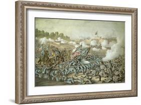 Battle of Williamsburg, 5th May 1862 by Kurz and Allison-null-Framed Giclee Print