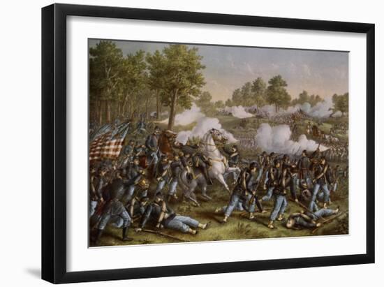 Battle of Wilson's Creek-Kurz & Allison-Framed Art Print