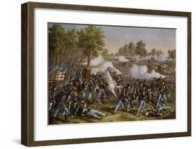 Battle of Wilson's Creek-Kurz & Allison-Framed Art Print