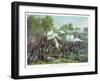 Battle of Wilsons Creek, Pub. Kurz & Allison, 1893 (Colour Litho)-American School-Framed Giclee Print