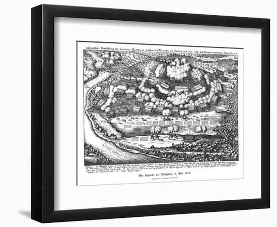 Battle of Wimpfen 1622-Matthaus Merian-Framed Art Print