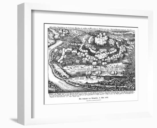 Battle of Wimpfen 1622-Matthaus Merian-Framed Art Print