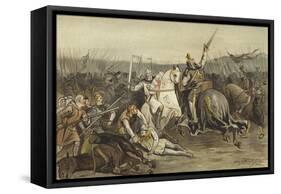 Battle of Worringen, 5 June 1288-Willem II Steelink-Framed Stretched Canvas