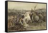 Battle of Worringen, 5 June 1288-Willem II Steelink-Framed Stretched Canvas