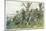 Battle of Worth: Bavarians Against Spahis in a Woodland Setting-R Knoetel-Mounted Art Print