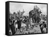 Battle of Zama During Second Punic War-null-Framed Stretched Canvas