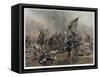 Battle of Zorndorf Friedrich Der Grosse Leads His Soldiers-C. Rochling-Framed Stretched Canvas