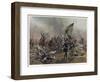 Battle of Zorndorf Friedrich Der Grosse Leads His Soldiers-C. Rochling-Framed Photographic Print