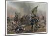 Battle of Zorndorf Friedrich Der Grosse Leads His Soldiers-C. Rochling-Mounted Photographic Print