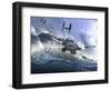 Battle on the Fictional Ocean Planet of Kamino-Stocktrek Images-Framed Art Print