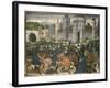 Battle Outside City Walls-null-Framed Art Print