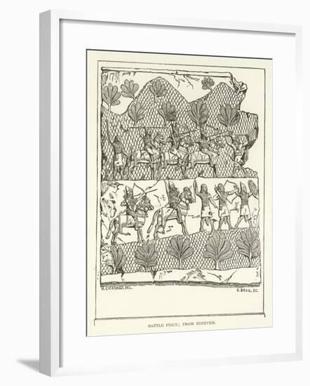Battle Piece; from Nineveh-null-Framed Giclee Print