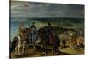 Battle Scene, 1601-15-Sebastian Vrancx-Stretched Canvas