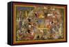 Battle Scene at Lanka-Sahib Din-Framed Stretched Canvas