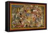 Battle Scene at Lanka-Sahib Din-Framed Stretched Canvas
