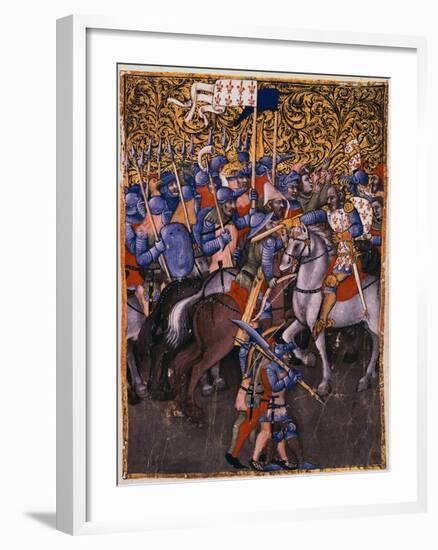 Battle Scene Attributed to Niccolo da Bologna-Gustavo Tomsich-Framed Giclee Print