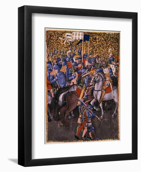 Battle Scene Attributed to Niccolo da Bologna-Gustavo Tomsich-Framed Giclee Print