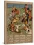 Battle Scene, c.1610-20-Mughal School-Stretched Canvas