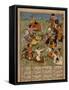 Battle Scene, c.1610-20-Mughal School-Framed Stretched Canvas