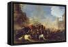 Battle Scene, c.1641-42-Salvator Rosa-Framed Stretched Canvas